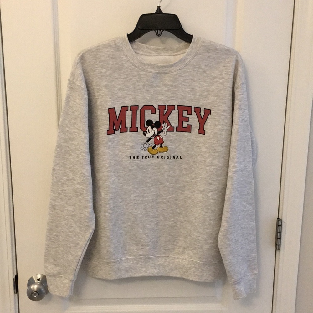 Original Disney Mickey Mouse Grey Crewneck Sweatshirt